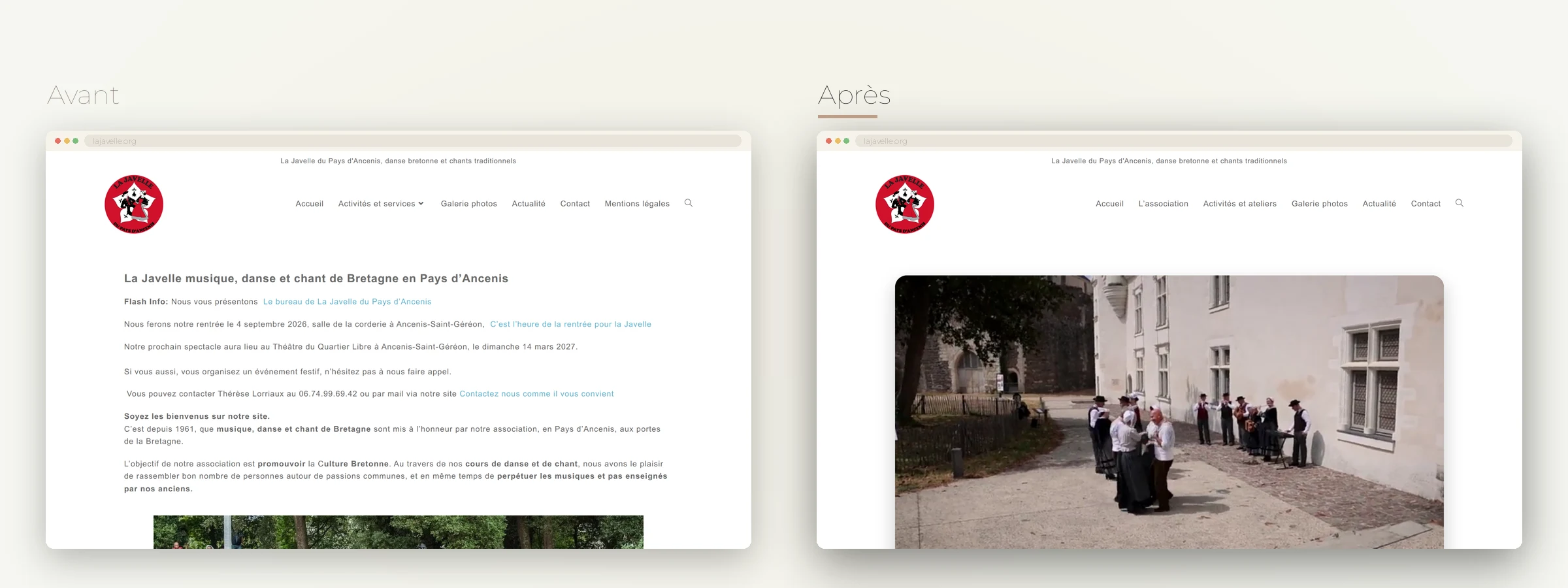 Le site de La Javelle avant et après la refonte