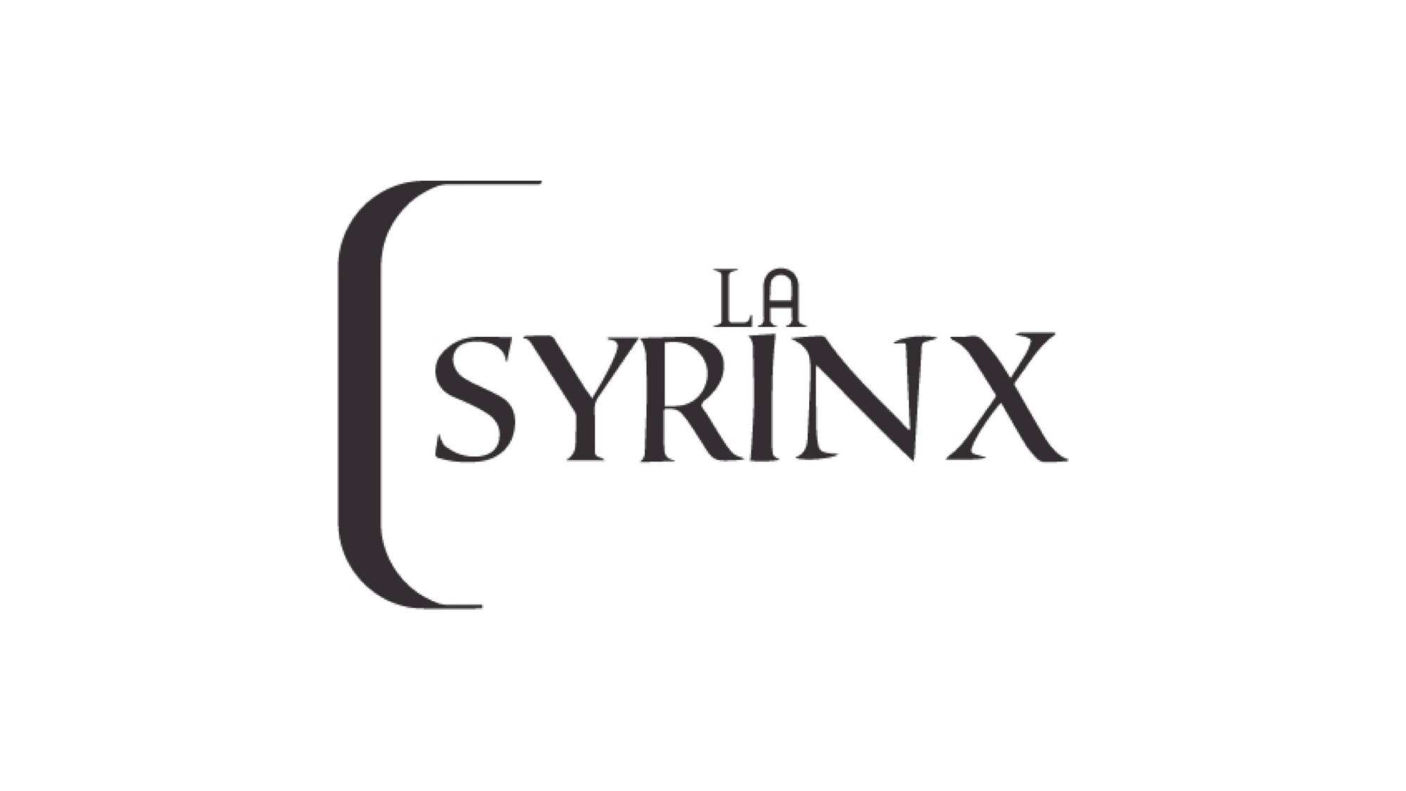 Le logo secondaire, nom encadré par une accolade