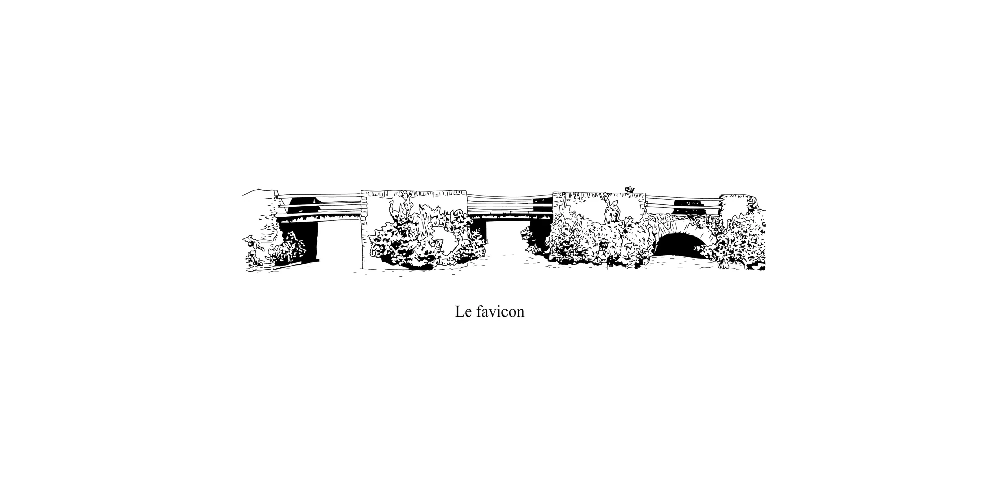 Le favicon : le pont gravé seul